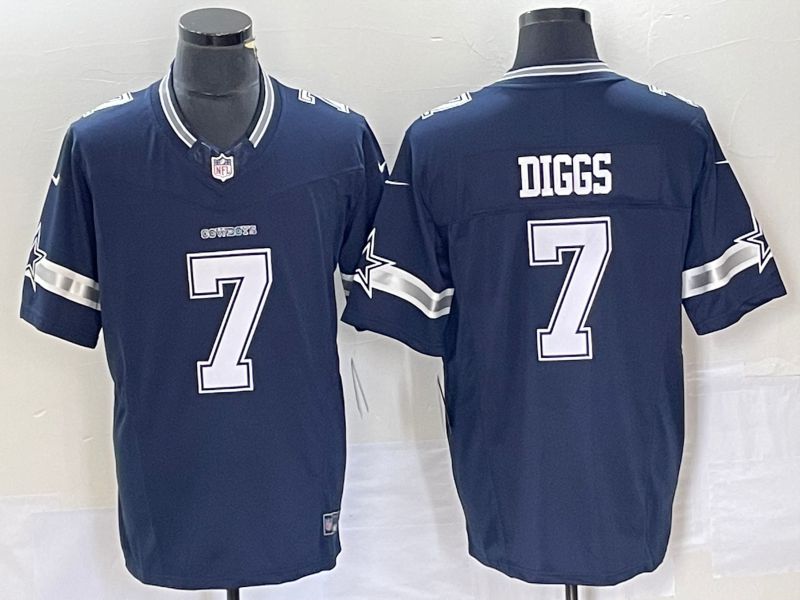 Men Dallas Cowboys #7 Diggs Blue Nike Vapor Limited 2023 NFL Jersey->dallas cowboys->NFL Jersey
